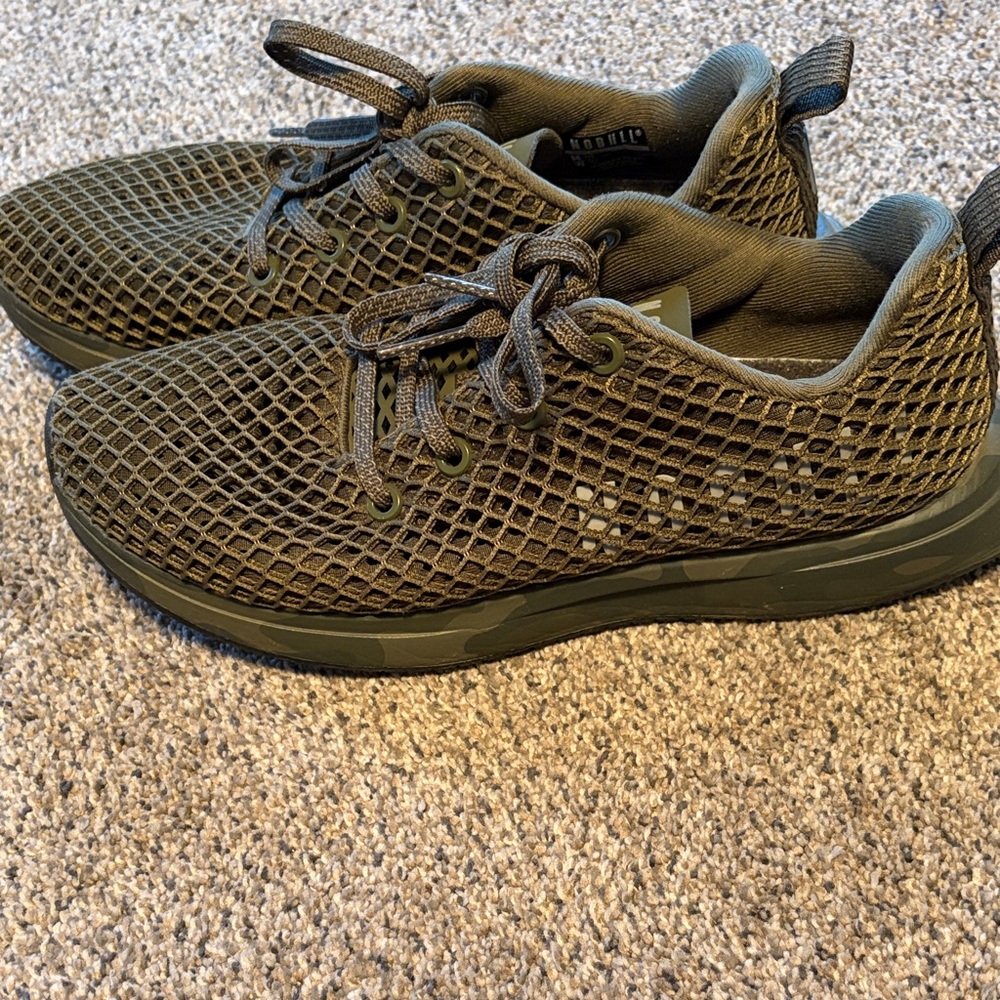 NoBull Olive Mesh Sneakers